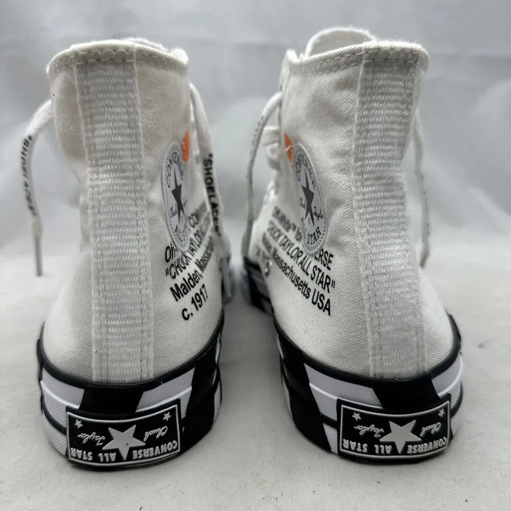 Converse Off White x Chuck 70 White Hi All-Star 2018 Mens 7/ Womens 9 - 163862C